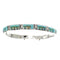 Multicolor Silver Native American Design Link Bracelet TX40785